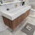 BT001 60" Modern Wall-Mounted Floating Single Sink Bathroom Vanity with Reinforced Acrylic Sink Top