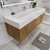 BT001 60" Modern Wall-Mounted Floating Single Sink Bathroom Vanity with Reinforced Acrylic Sink Top