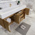 BT001 60" Modern Wall-Mounted Floating Single Sink Bathroom Vanity with Reinforced Acrylic Sink Top