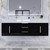 BT001 60" Modern Wall-Mounted Floating Double Sink Bathroom Vanity with Reinforced Acrylic Sink Top