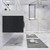 BT001 60" Modern Wall-Mounted Floating Double Sink Bathroom Vanity with Reinforced Acrylic Sink Top