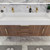 BT001 60" Modern Wall-Mounted Floating Double Sink Bathroom Vanity with Reinforced Acrylic Sink Top