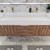BT001 60" Modern Wall-Mounted Floating Double Sink Bathroom Vanity with Reinforced Acrylic Sink Top