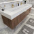 BT001 72" Modern Wall-Mounted Floating Double Sink Bathroom Vanity with Reinforced Acrylic Sink Top