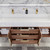 BT001 72" Modern Wall-Mounted Floating Double Sink Bathroom Vanity with Reinforced Acrylic Sink Top