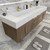 BT001 72" Modern Wall-Mounted Floating Double Sink Modular Bathroom Vanity with Reinforced Acrylic Sink Top