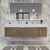 BT001 72" Modern Wall-Mounted Floating Double Sink Modular Bathroom Vanity with Reinforced Acrylic Sink Top