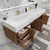 BT001 72" Modern Wall-Mounted Floating Double Sink Modular Bathroom Vanity with Reinforced Acrylic Sink Top