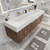 BT001 72" Modern Wall-Mounted Floating Double Sink Modular Bathroom Vanity with Reinforced Acrylic Sink Top