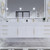 BT001 72" Modern Wall-Mounted Floating Double Sink Modular Bathroom Vanity with Reinforced Acrylic Sink Top （D+D)