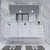 BT001 72" Modern Wall-Mounted Floating Double Sink Modular Bathroom Vanity with Reinforced Acrylic Sink Top （D+D)