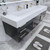 BT001 72" Modern Wall-Mounted Floating Double Sink Modular Bathroom Vanity with Reinforced Acrylic Sink Top （D+D)