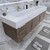 BT001 72" Modern Wall-Mounted Floating Double Sink Modular Bathroom Vanity with Reinforced Acrylic Sink Top （D+D)