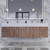 BT001 72" Modern Wall-Mounted Floating Double Sink Modular Bathroom Vanity with Reinforced Acrylic Sink Top （D+D)