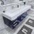 BT001 84" Modern Wall-Mounted Floating Double Sink Modular Bathroom Vanity with Reinforced Acrylic Sink Top
