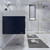 BT001 84" Modern Wall-Mounted Floating Double Sink Modular Bathroom Vanity with Reinforced Acrylic Sink Top