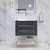 BT001 24" Modern Freestanding Bathroom Vanity with Reinforced Acrylic Sink Top