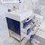 BT001 24" Modern Freestanding Bathroom Vanity with Reinforced Acrylic Sink Top