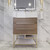 BT001 24" Modern Freestanding Bathroom Vanity with Reinforced Acrylic Sink Top