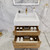 BT001 24" Modern Freestanding Bathroom Vanity with Reinforced Acrylic Sink Top