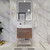 BT001 24" Modern Freestanding Bathroom Vanity with Reinforced Acrylic Sink Top