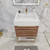 BT001 24" Modern Freestanding Bathroom Vanity with Reinforced Acrylic Sink Top