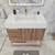 BT001 36" Modern Freestanding Bathroom Vanity with Left Drawers & Reinforced Acrylic Sink Top