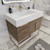 BT001 36" Modern Freestanding Bathroom Vanity with Left Drawers & Reinforced Acrylic Sink Top