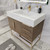 BT001 36" Modern Freestanding Bathroom Vanity with Right Drawers & Reinforced Acrylic Sink Top
