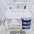 BT001 36" Modern Freestanding Bathroom Vanity with Right Drawers & Reinforced Acrylic Sink Top