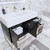 BT001 36" Modern Freestanding Bathroom Vanity with Right Drawers & Reinforced Acrylic Sink Top