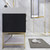 BT001 42" Modern Freestanding Bathroom Vanity with Left Drawers & Reinforced Acrylic Sink Top