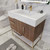 BT001 42" Modern Freestanding Bathroom Vanity with Left Drawers & Reinforced Acrylic Sink Top