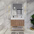 BT001 42" Modern Freestanding Bathroom Vanity with Left Drawers & Reinforced Acrylic Sink Top