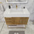 BT001 42" Modern Freestanding Bathroom Vanity with Left Drawers & Reinforced Acrylic Sink Top