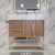 BT001 42" Modern Freestanding Bathroom Vanity with Left Drawers & Reinforced Acrylic Sink Top