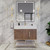 BT001 42" Modern Freestanding Bathroom Vanity with Left Drawers & Reinforced Acrylic Sink Top