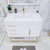 BT001 42" Modern Freestanding Bathroom Vanity with Left Drawers & Reinforced Acrylic Sink Top