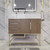 BT001 42" Modern Freestanding Bathroom Vanity with Left Drawers & Reinforced Acrylic Sink Top