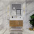 BT001 42" Modern Freestanding Bathroom Vanity with Left Drawers & Reinforced Acrylic Sink Top
