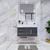 BT001 42" Modern Freestanding Bathroom Vanity with Left Drawers & Reinforced Acrylic Sink Top