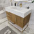 BT001 42" Modern Freestanding Bathroom Vanity with Left Drawers & Reinforced Acrylic Sink Top