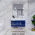 BT001 42" Modern Freestanding Bathroom Vanity with Left Drawers & Reinforced Acrylic Sink Top