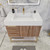 BT001 42" Modern Freestanding Bathroom Vanity with Left Drawers & Reinforced Acrylic Sink Top