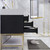 BT001 42" Modern Freestanding Bathroom Vanity with Left Drawers & Reinforced Acrylic Sink Top