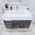 BT001 42" Modern Freestanding Bathroom Vanity with Left Drawers & Reinforced Acrylic Sink Top