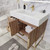 BT001 42" Modern Freestanding Bathroom Vanity with Left Drawers & Reinforced Acrylic Sink Top