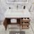 BT001 42" Modern Freestanding Bathroom Vanity with Right Drawers & Reinforced Acrylic Sink Top