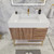 BT001 42" Modern Freestanding Bathroom Vanity with Right Drawers & Reinforced Acrylic Sink Top