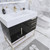 BT001 42" Modern Freestanding Bathroom Vanity with Right Drawers & Reinforced Acrylic Sink Top